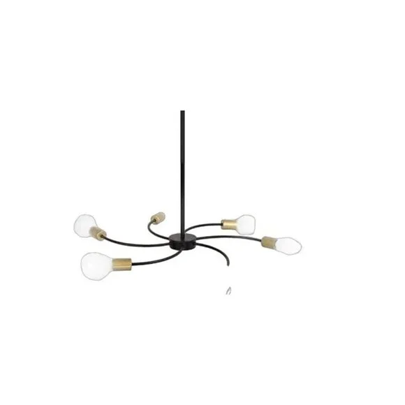 YORN KUNG Chandeliers，Sputnik Light Fixture，Bedroom Lights for Ceiling，6-Light，S